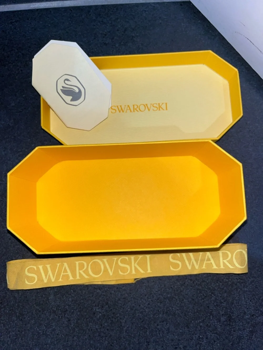 Swarovski Yellow sunglasses /storage Box with Branded Ribbon